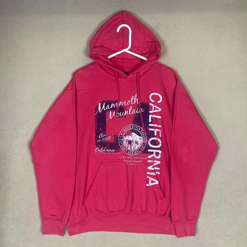 Salt Creek Hoodie Adult Large Pink California Sweatshirt Pullover‎ Pocket Womens